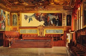 Interior Of The Sala Del Senato, Doge's Palace, Venice — John Wharlton Bunney