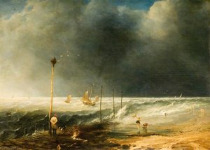 Approaching Storm, Entrance To The Firth Of Forth — John H (jock) Wilson