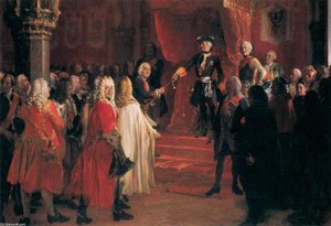 The Allegiance Of The Silesian Diet Before Frederick Ii In Breslau — Adolph Von Menzel, Baroque