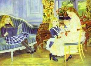 Children's Afternoon At Wargemont — Pierre-auguste Renoir