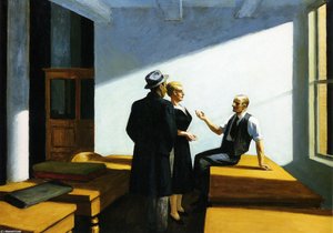Conference At Night — Edward Hopper