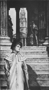 The Portico Of The National Gallery London — Jacques Joseph Tissot