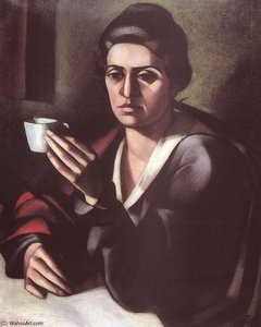 Woman With A Cup — Janos Kmetty