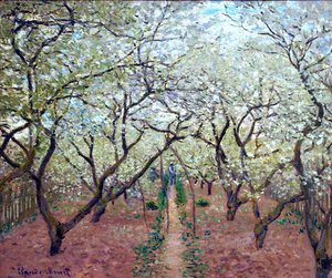 Orchard In Bloom — Claude Monet