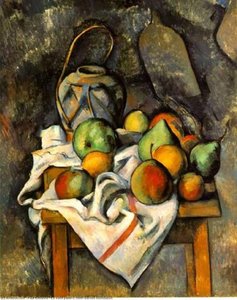 Le Vase Paillé,c.1895, Barnes Foundation — Paul Cézanne