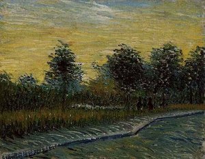 Lane In Voyer D'argenson Park At Asnieres — Vincent Willem Van Gogh, Neo-impressionism