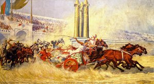 The Chariot Race From Ben Hur (also Known As The Second Goal) — William Trego