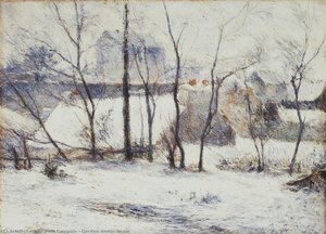 Garden Under Snow — Eugène Henri Paul Gauguin
