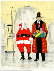 Bank Of England Christmas Scene — Robert Dennis Blanchflower