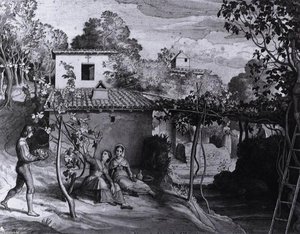 The View Of The Archpriest In Olevano — Julius Schnorr Von Carolsfeld, Nazarene Revival