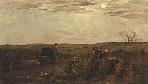 Les Vendanges En Bourgogne (vineyards In Burgundy) — Charles-françois Daubigny