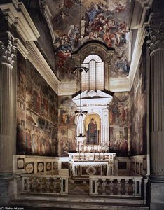 View Of The Cappella Brancacci (before Restoration) — Masaccio