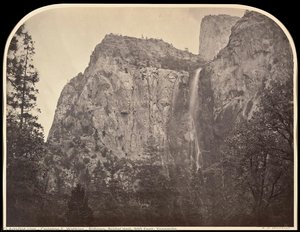 Pohono, Bridal Veil, 900 Feet, Yosemite — Carleton E. Watkins