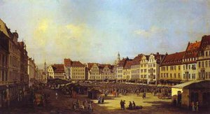 The Old Market Square In Dresden — Bernardo Bellotto