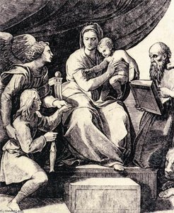 Madonna Of The Fish — Marco Dente Da Ravenna