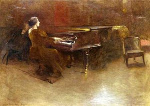 At The Piano — John White Alexander