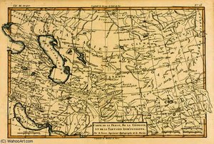 Persia, Georgia And Independant Tartary, From 'atlas De Toutes Les Parties Connues Du Globe Terrestr — Rigobert Bonne (charles Marie Rigobert Bonne)