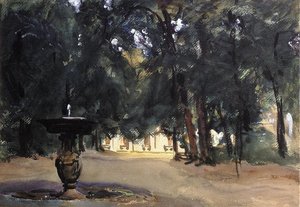 Villa Torlonia Fountain — John Singer Sargent, American Impressionism