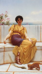 Idleness — R.b.a John William Godward