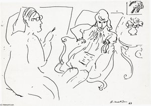 La Séance De Dessin Plume Archives Matisse — Henri Matisse