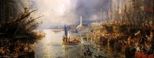 Napoleon Iii's Visit To Genoa — Jean Antoine Théodore De Gudin