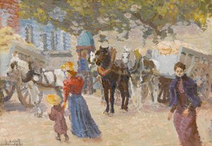 Une Rue Parisienne — Louis Hayet