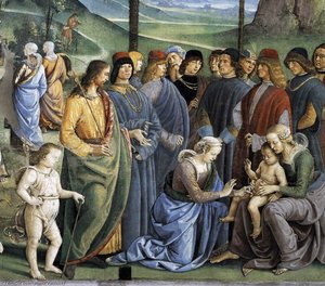 Moses's Journey Into Egypt And The Circumcision Of His Son Eliezer (detail) — Vannucci Pietro (le Perugin)