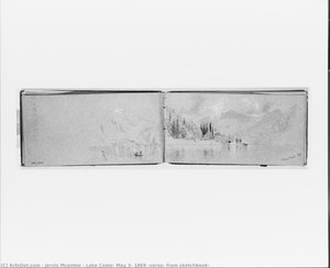 Lake Como, May 3, 1869 (verso, from sketchbook)