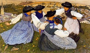 A Beautiful Sunday At Savièze — Ernest Biéler
