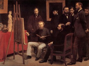 A Studio In The Batignolles — Henri Fantin-latour, Contemporary Realism