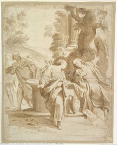 Christ And The Woman Of Samaria — Annibale Carracci