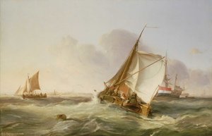 A Dutch Boeier in a Fresh Breeze