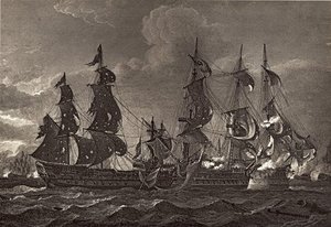 Hms Captain Boarding The San Nicholas — Richard Westall