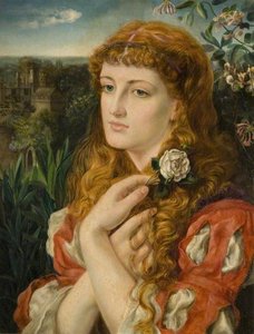 A Lady Holding A Rose — Emma Sandys