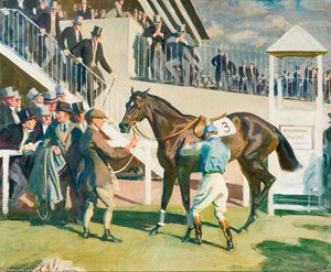 The Unsaddling Enclosure, Epsom — Sir Alfred James Munnings