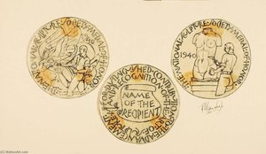 National Sculpture Society Medals (three Studies) — Paul Manship