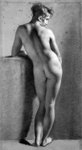 Female Nude From Behind — Pierre-paul Prud'hon