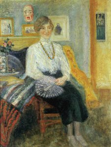 Portrait D' Augusta Boogaerts Assise Ou La Sirene — James Ensor, Expressionism