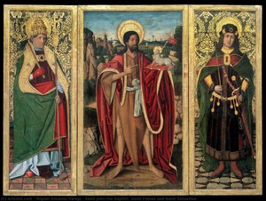 Saint John The Baptist, Saint Fabian And Saint Sebastian — Miguel Ximénez Pareja, Renaissance