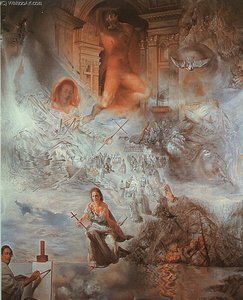 Dalí The Ecumenical Council, Oil On Canvas, The Salvad — Salvador Dalí, Surrealism