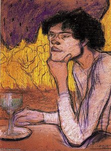 Femme Dans Un Cafe — Pablo Picasso
