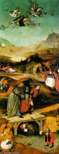 Temptation Of Saint Anthony (triptych), Left Wing, 'fl — Hieronymus Bosch, Northern Renaissance