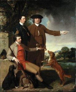 Self Portrait With Father And Brother, C.1760 - (62) — John Hamilton Mortimer