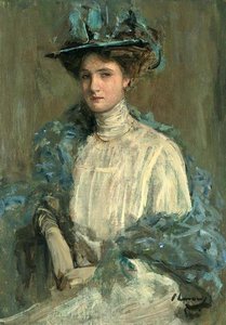 Portrait Of A Lady In Blue — Sir John Lavery