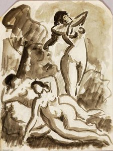 Group Of Three Nudes — Carl Newman