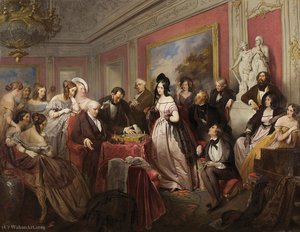 The Game Of Chess — Josef Franz Danhauser