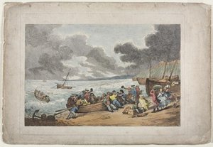 Embarking From Brighthelmstone To Dieppe — Thomas Rowlandson