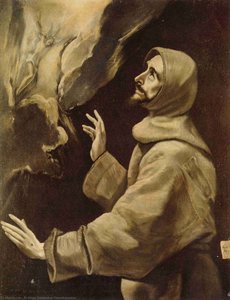 St. Francis Receiving The Stigmata — El Greco