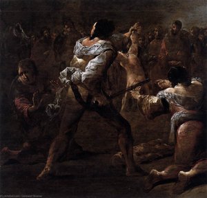 The Judgment Of Solomon (detail) — Leonaert Bramer