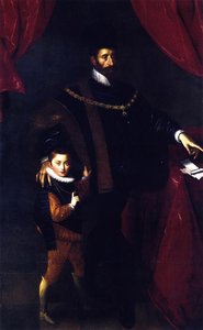 William V, Duke Of Bavaria, With His Son Albrecht V — Hans Von Aachen
